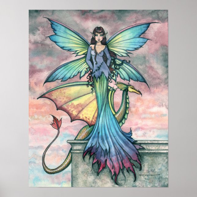 Kompanjong Fairy Drak Konsttryck Poster (Framsidan)