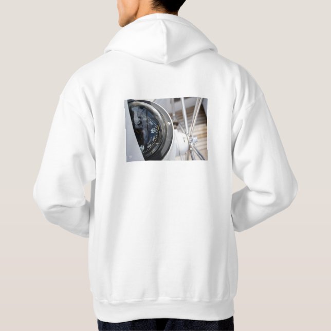 Kompas dat de richting geeft aan een avontuur.  hoodie (Baksida)