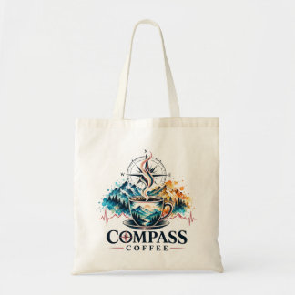 Kompaskaffe Mountain Escape-totebag Tygkasse