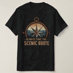 Kompass Camping T-shirt – Ta alltid den natursköna