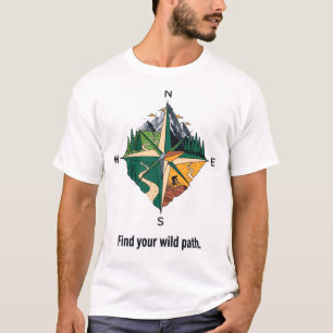 Kompass för stig-navigatörer t shirt