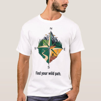Kompass för stig-navigatörer t shirt