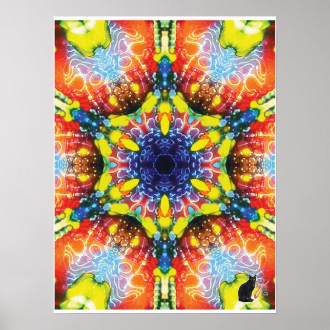 Kompass Kinetic Collage Kalejdoskop Poster (Framsidan)
