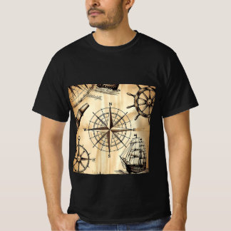 Kompass Navigations Design T Shirt