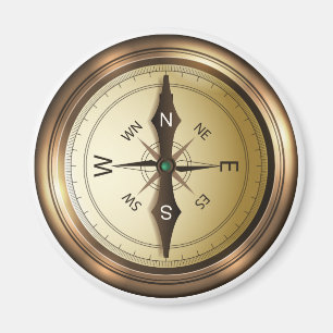 kompass nord syd öster wes magnet