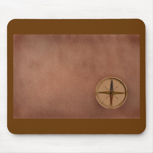 kompass på gammalt papper musmatta (Framsidan)