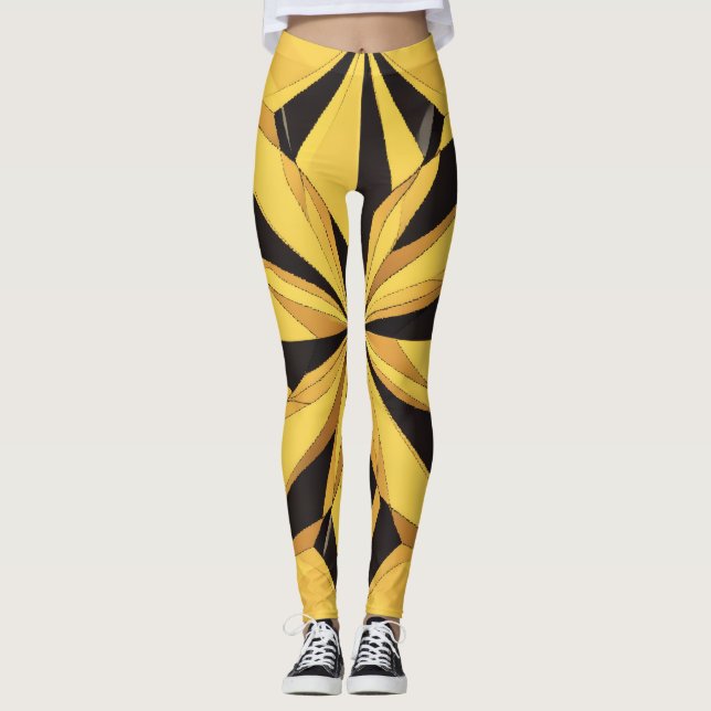 Kompasscitron Leggings (Framsida)