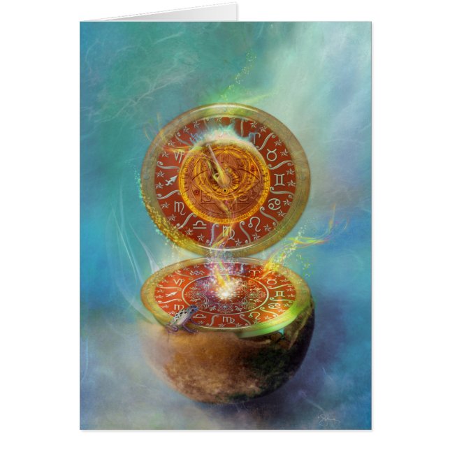 kompasset hälsningskort (Framsidan)