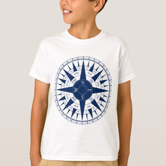 Kompasset steg t shirt (Framsida)