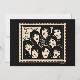 Kompassion för det på_7" x5"-platta kort