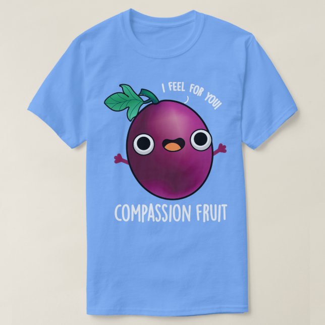 Kompassion Fruit Cute Passion Fruit Pun T Shirt (Design framsida)