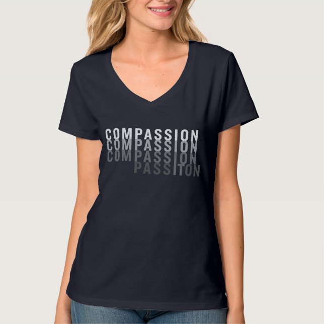 Kompassion - Kvinnors T-Shirt (Framsida)
