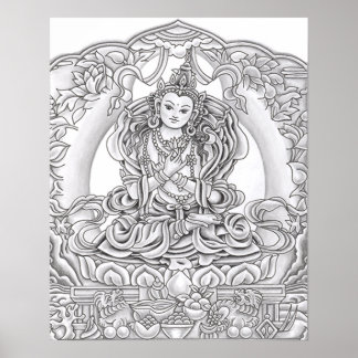Kompassionens buddha Skriv ut Poster