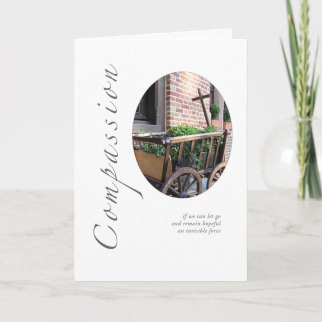 Kompassionerat visitkort för godsvagn kort (Framsida)