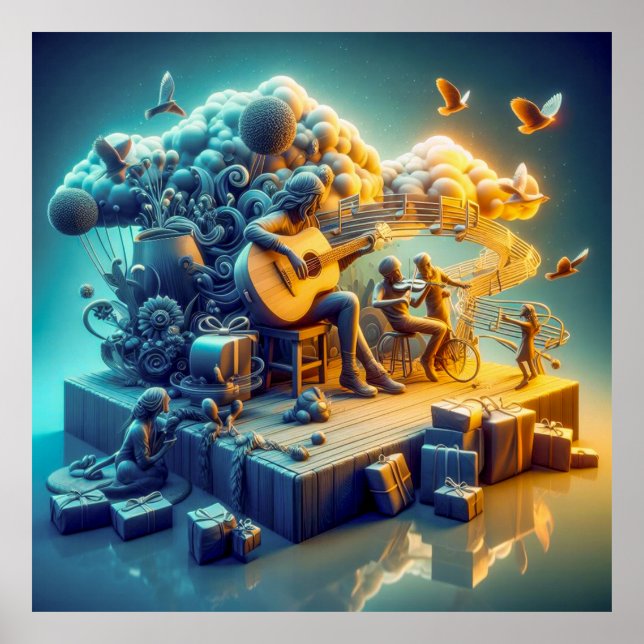 Kompassionssträngar: Melodic Heartstrings Poster (Framsidan)