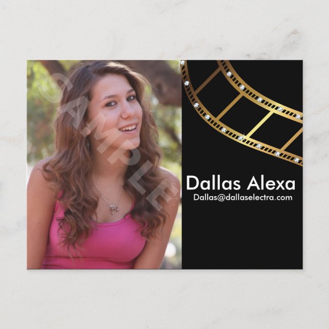 Kompensationskort för tvåsidig huvudskärmshögtalar vykort (Framsida)