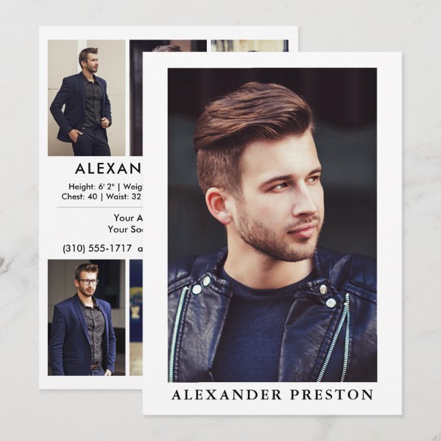 Kompensationskort Zed Card 7, foto 2, 5 x 7 Inbjudningar (Fram/baksida)