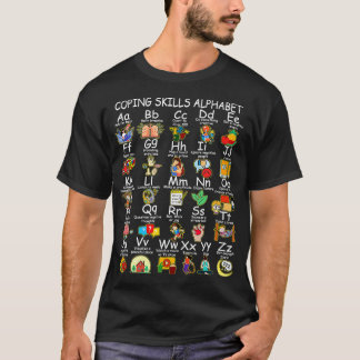 Kompetens Alphabet Counselor Mental Health Awa T Shirt