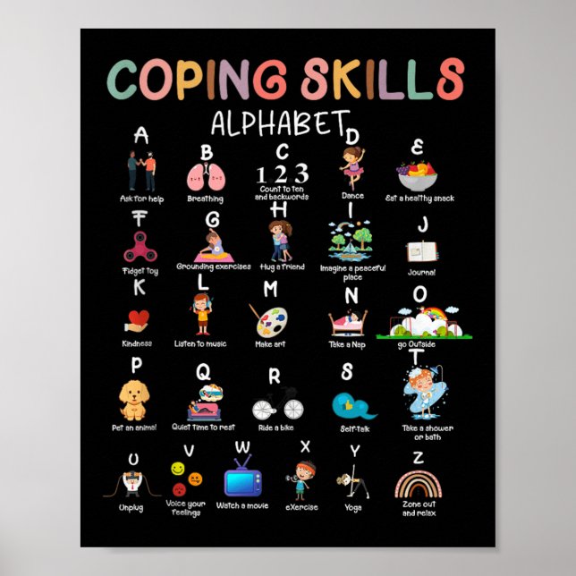 Kompetens Alphabet Mental Health Awareness Cou Poster (Framsidan)