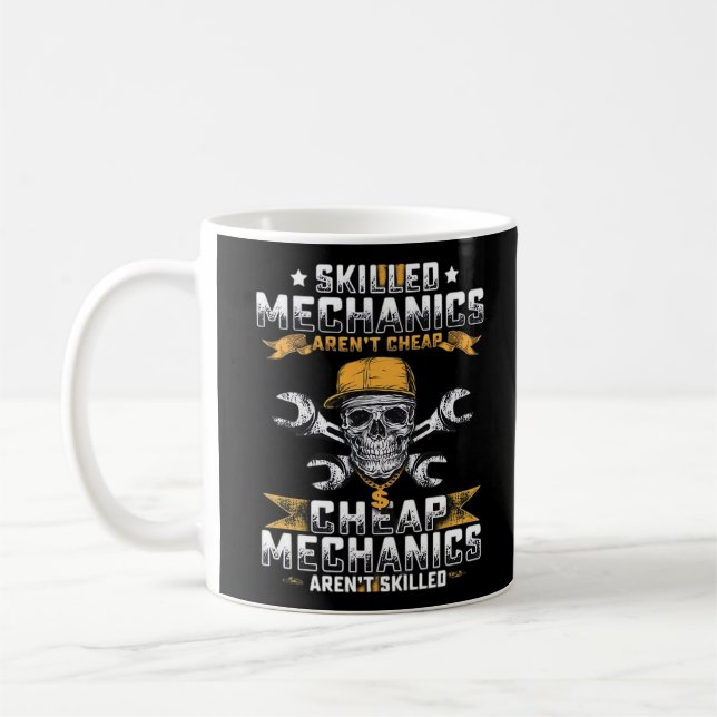 Kompetensbaserade mekaniker är inte Billigt nödvän Kaffemugg (Vänster)