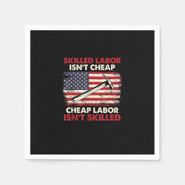 Kompetent arbetskraft är inte Billigt - en fackför Pappersservett (Framsidan)