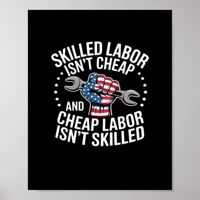 Kompetent arbetskraft är inte Billigt och Billigt  Poster (Framsidan)