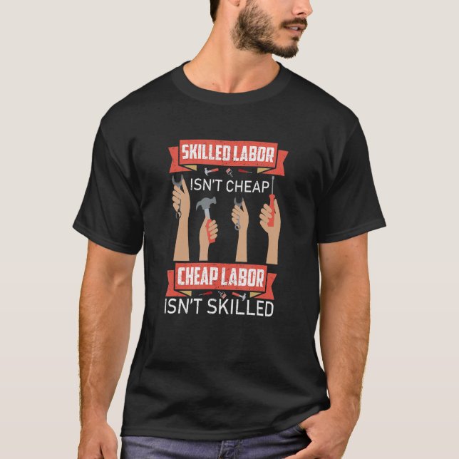 Kompetent arbetskraft är inte Billigt Plumber Mech T Shirt (Framsida)