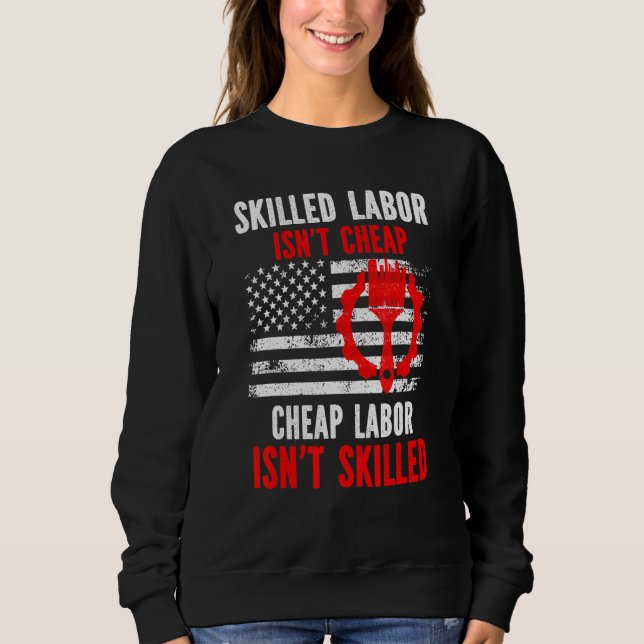 Kompetent arbetskraft är inte Billigt T Shirt (Framsida)