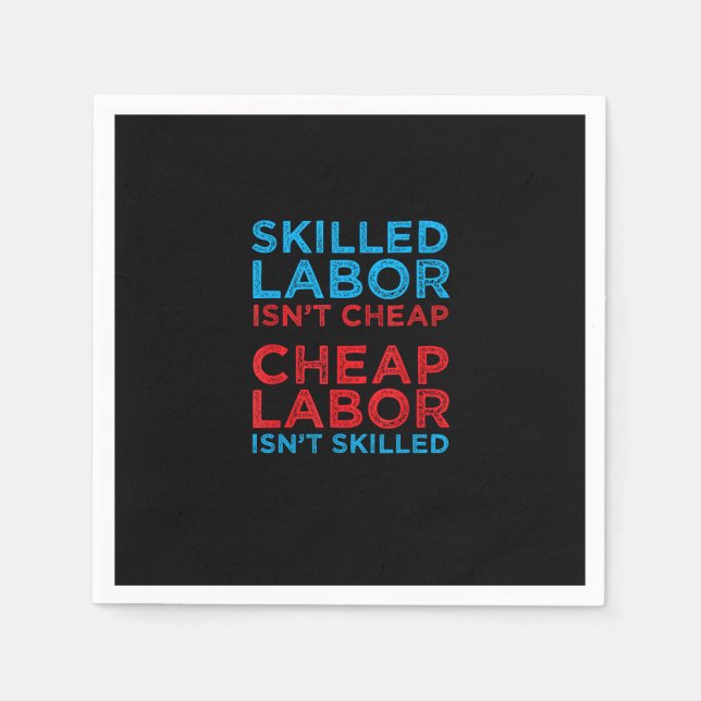 Kompetent arbetskraft är inte Billigtens Billigt A Pappersservett (Framsidan)