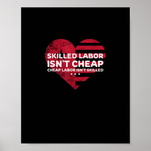 Kompetent arbetskraft är inte Billigtens Billigt A Poster