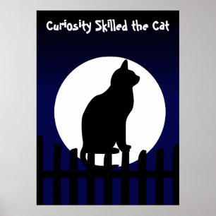 Kompetent kuriositet katten poster