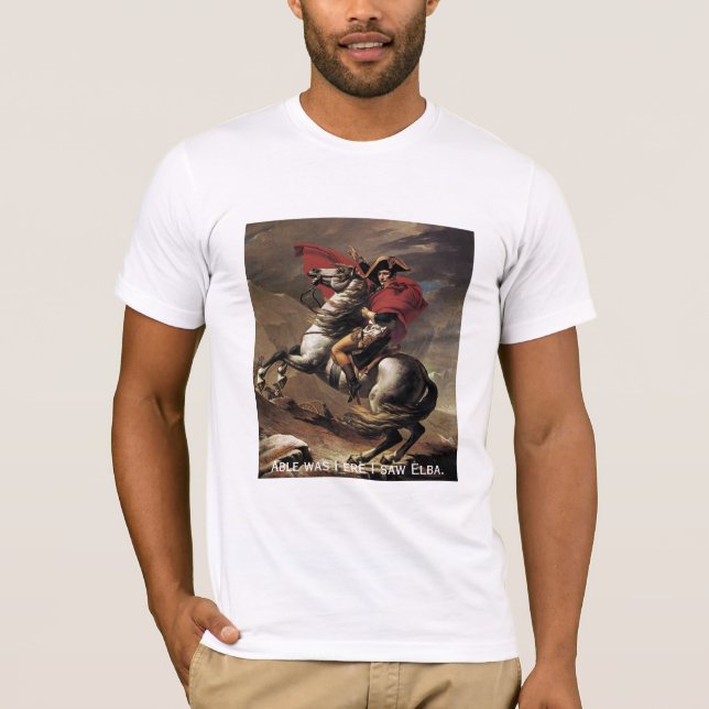 Kompetent Napoleon - var I, ere jag sågar Elba. T-shirt (Framsida)