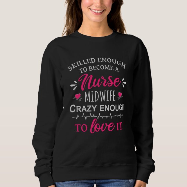 Kompetent nog att bli sjukhustru t shirt (Framsida)