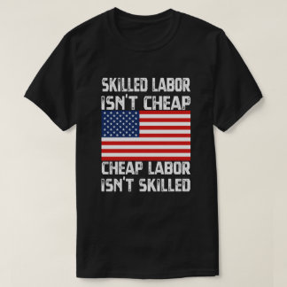 Kompetent skjorta för amerikan för dag för arbete t shirt