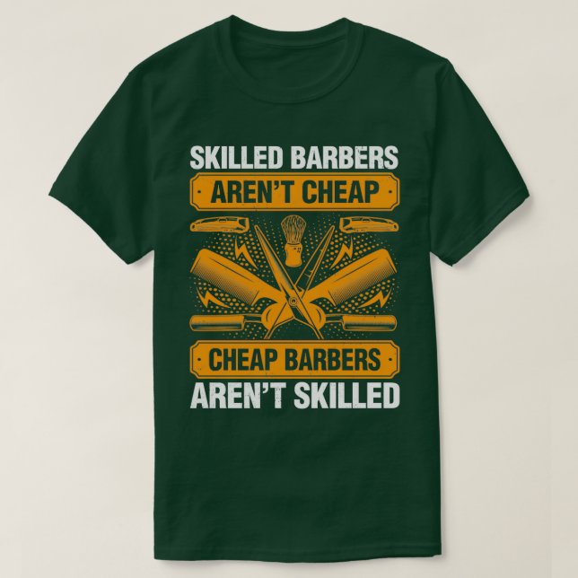 Kompeterad Barber Arenx27t Billigt Roligt Hairdres T Shirt (Design framsida)