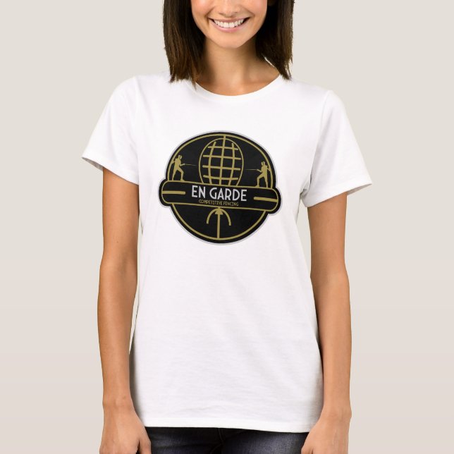 Kompetitiv svärdfäktning t shirt (Framsida)
