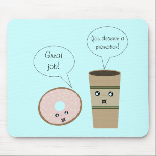 Kompilatorkaffe och Donut Mousepad Musmatta