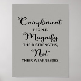 Kompilera folk förstorar sina styrkor Poster