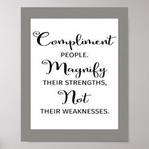 Kompilering av inspirationsoffert - Skriv ut perso Poster