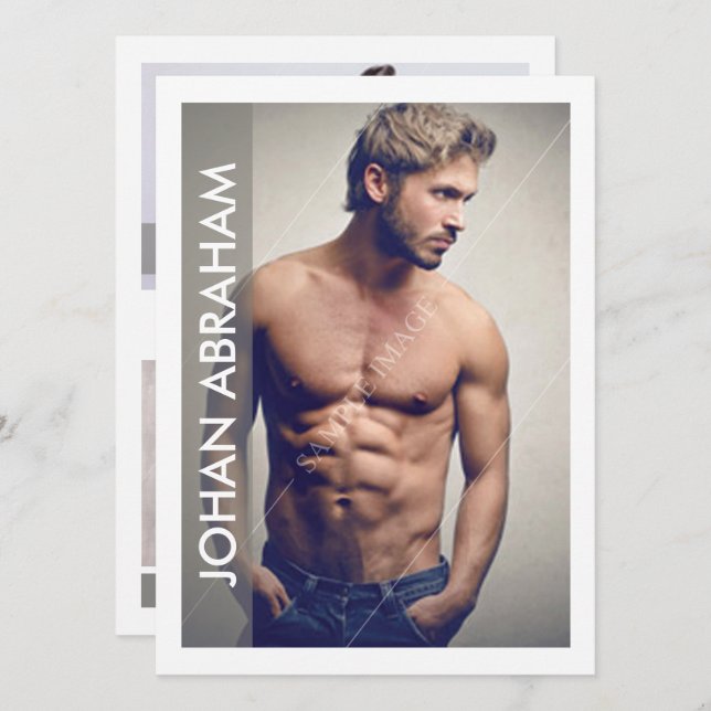 Kompileringskort för modellering inbjudningar (Fram/baksida)