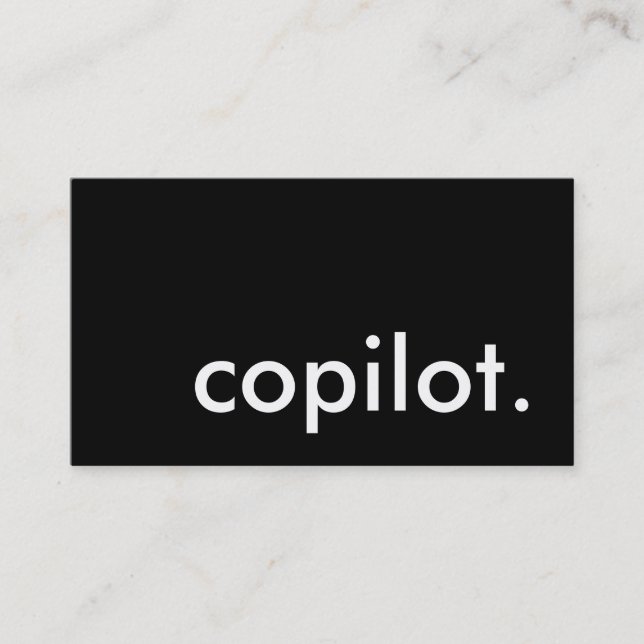 Kompilot. Visitkort (Framsida)