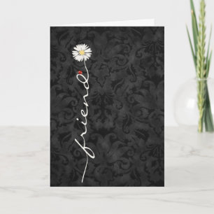 Kompis-Daisy och Ladybug-Damask Kort