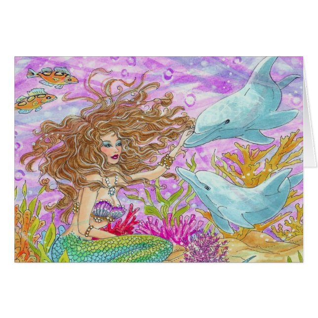 Kompis för djupt hav hälsningskort (Framsidan Horizontal)