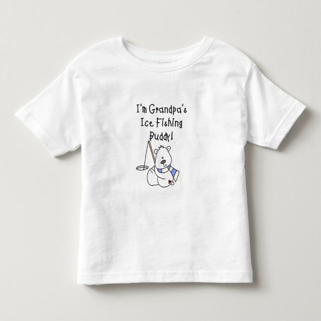 Kompis för morfarisfiske tee (Framsida)