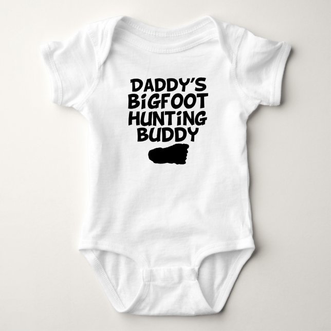 Kompis för papporBigfoot jakt Tee Shirt (Framsida)