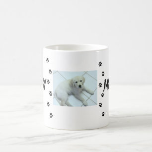 Kompis foto namn smeknamn design med fotavtryck kaffemugg