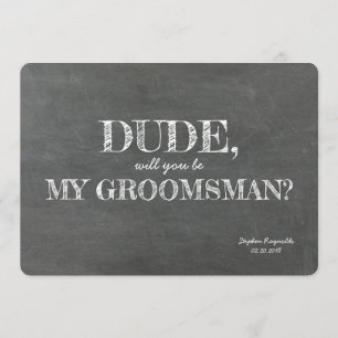 kompis GROOMSMAN BEST MAN Funny Frieri Inbjudningar