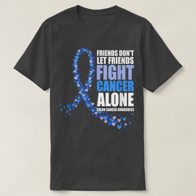 kompisar får inte slåss mot ensamen Colon T Shirt (Design framsida)