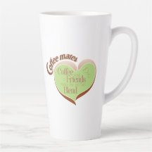 Kompisar på kaffe latte-mugg