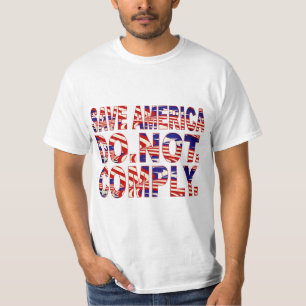 Komplettera inte T-shirt för patriot